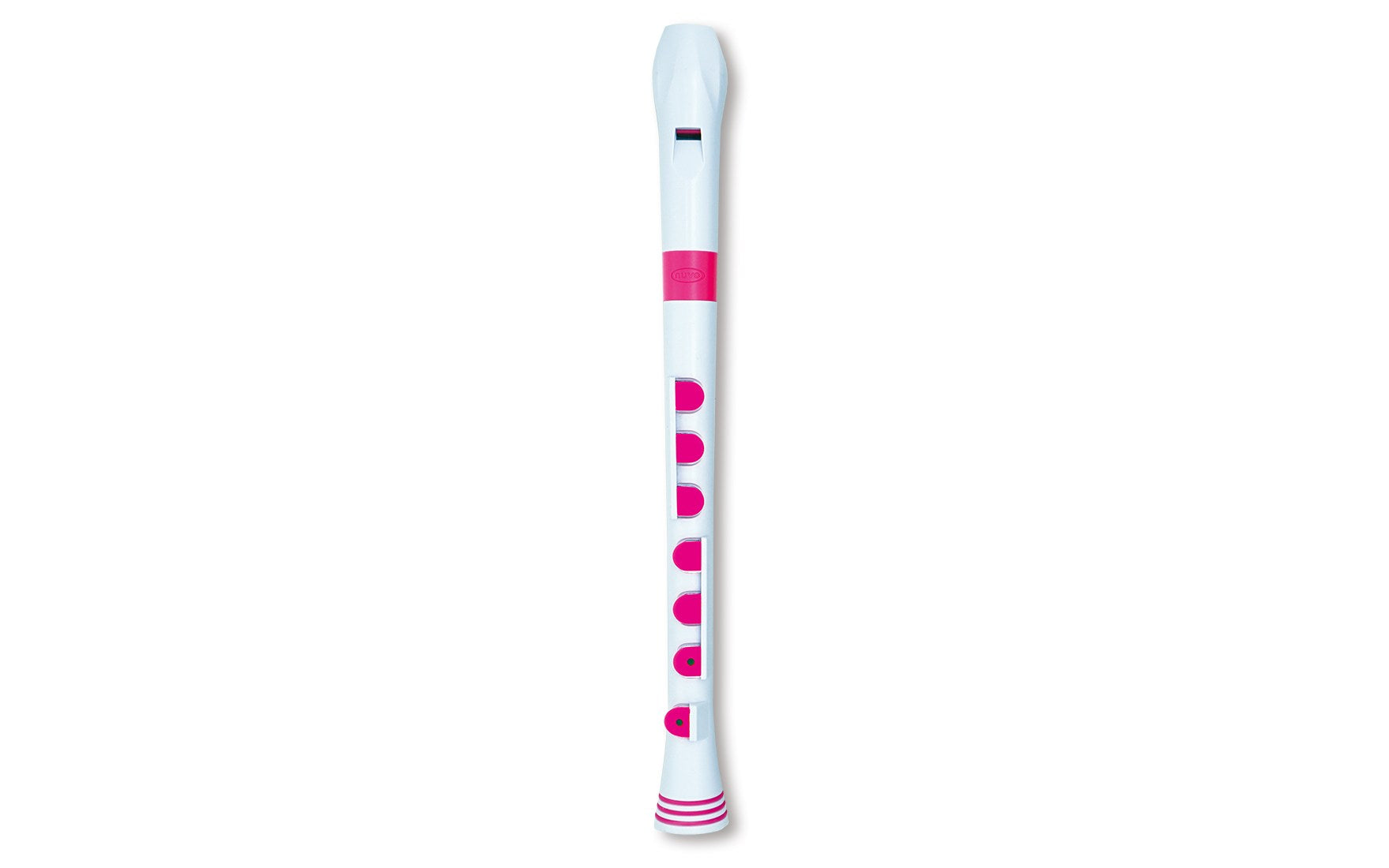 Nuvo italia Recorder+ -diteggiatura tedesca (bianco/rosa)