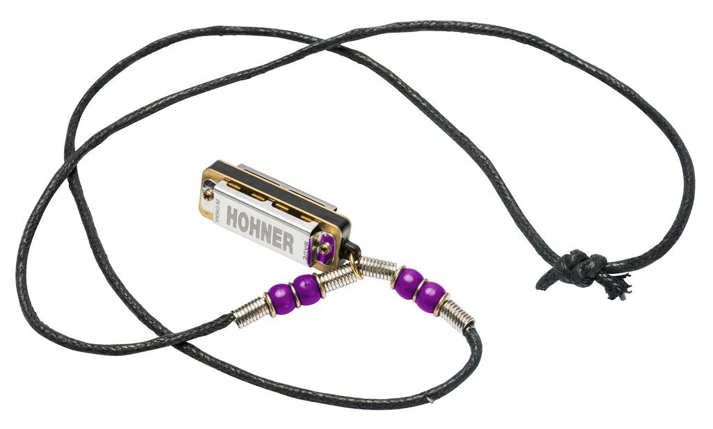 Hohner Mini harp necklace purple
