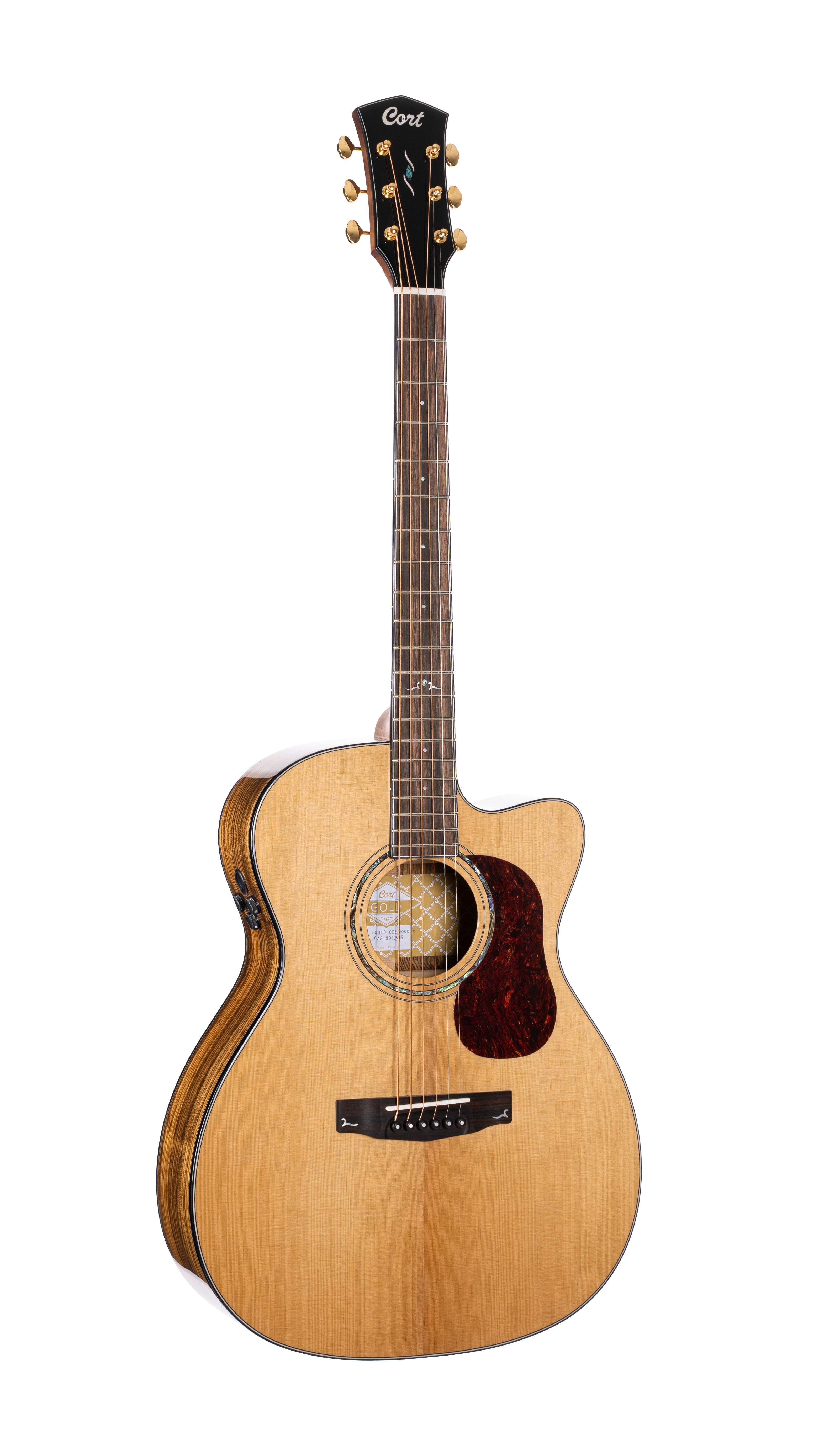 Cort Gold oc6-bocote nat w/case