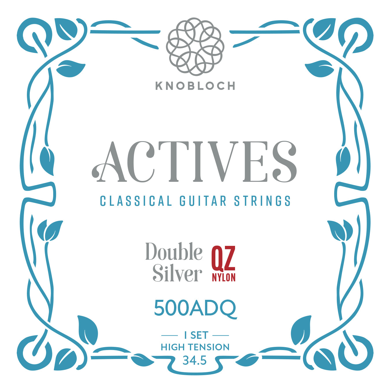 Knobloch Actives Double Silver QZ Hi Tension 500ADQ Muta Chitarra Classica
