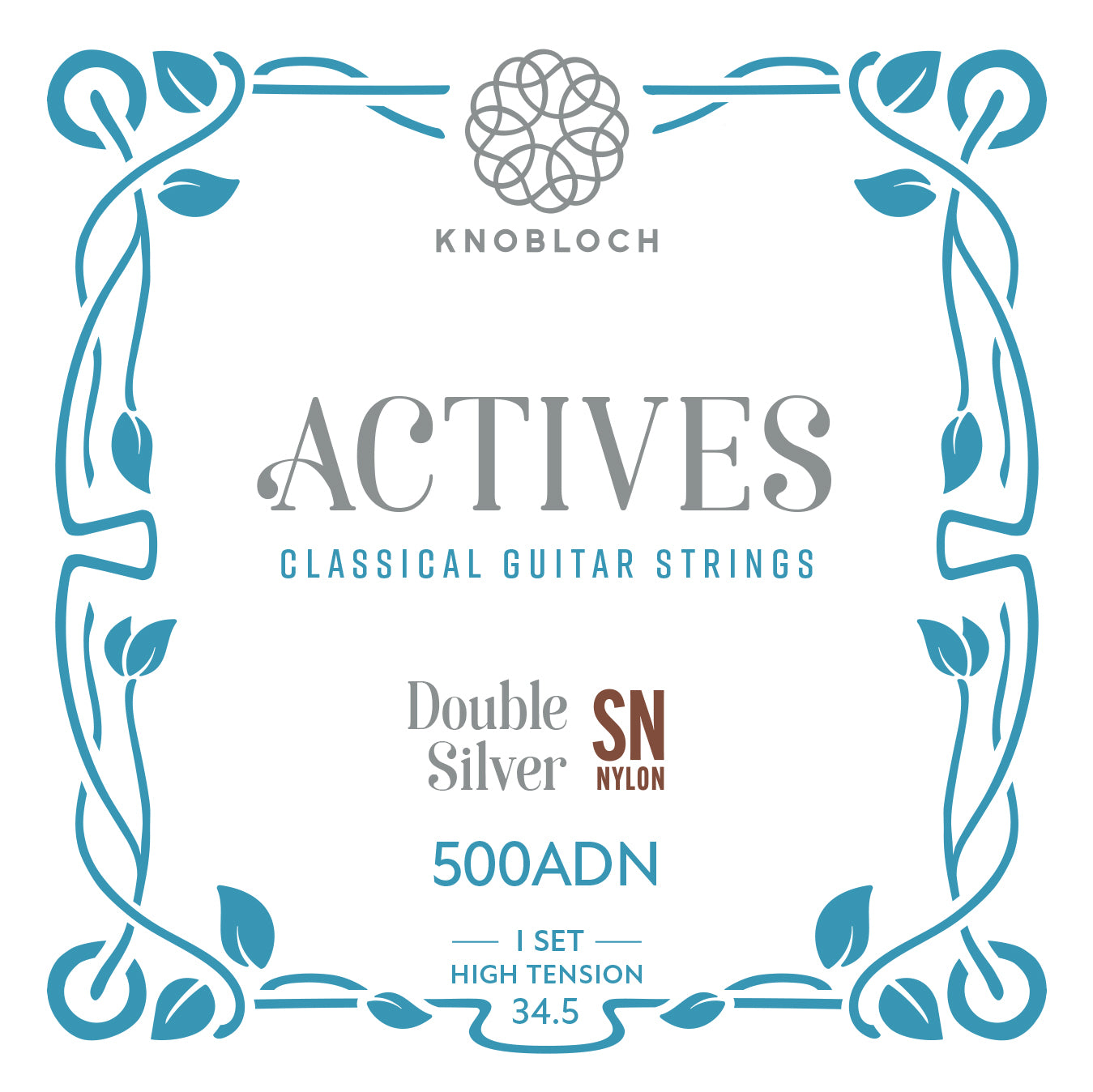 Knobloch Actives Double Silver SN Hi Tension 500ADN Muta Chitarra Classica