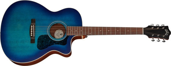 Guild italia Om-240ce dark blue burst