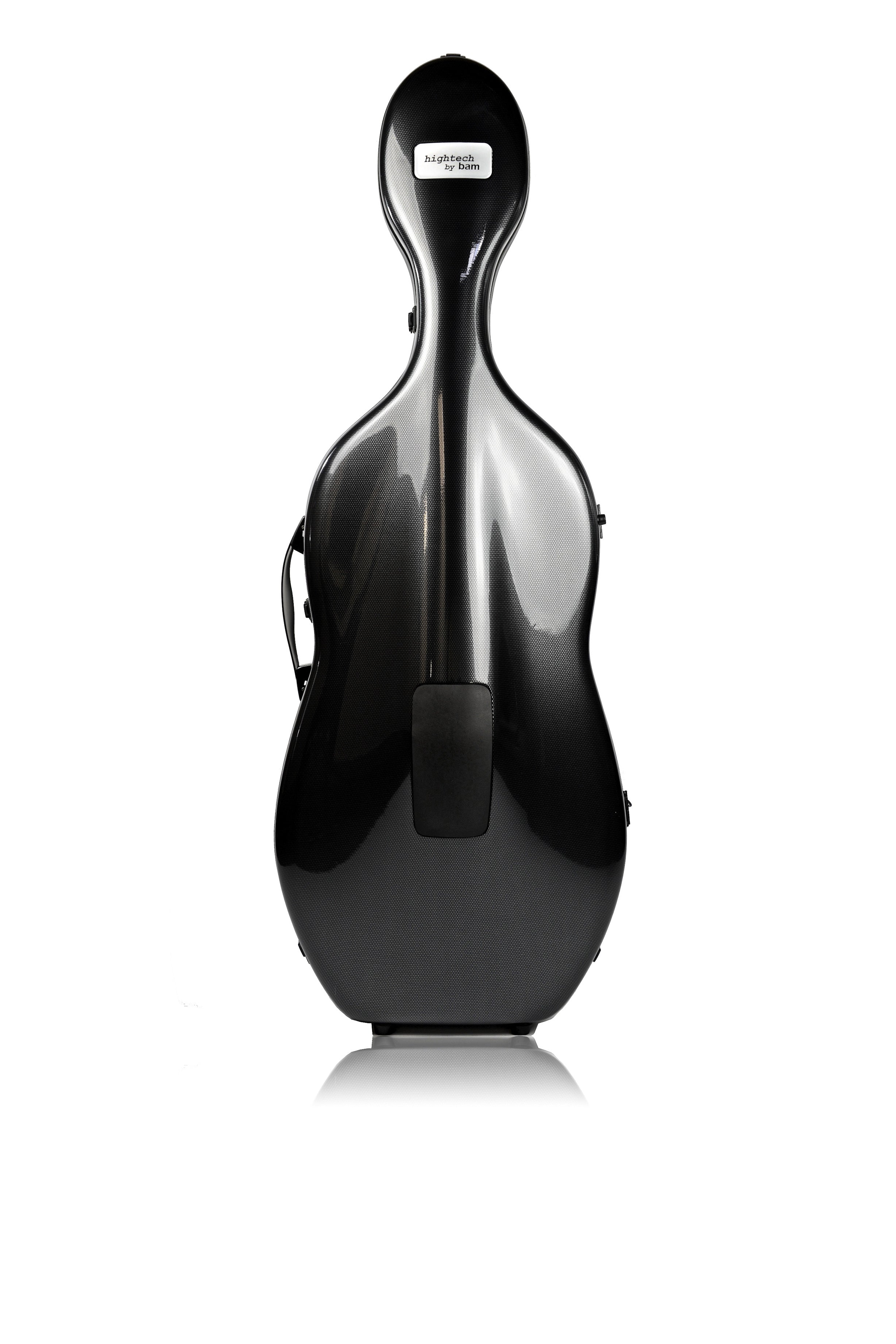 Bam italia 1002xlc custodia hightech regolabile per violoncello - black carbon