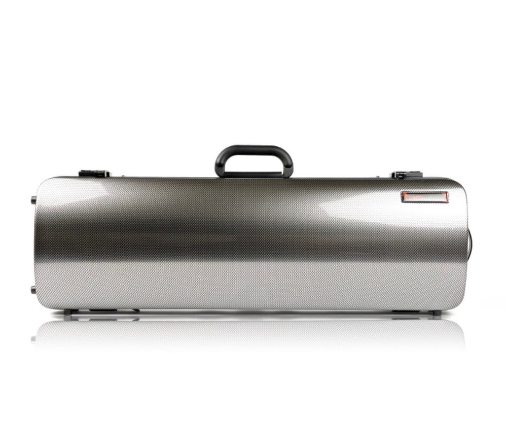Bam italia 2001xlsc custodia hightech oblong per violino - silver carbon