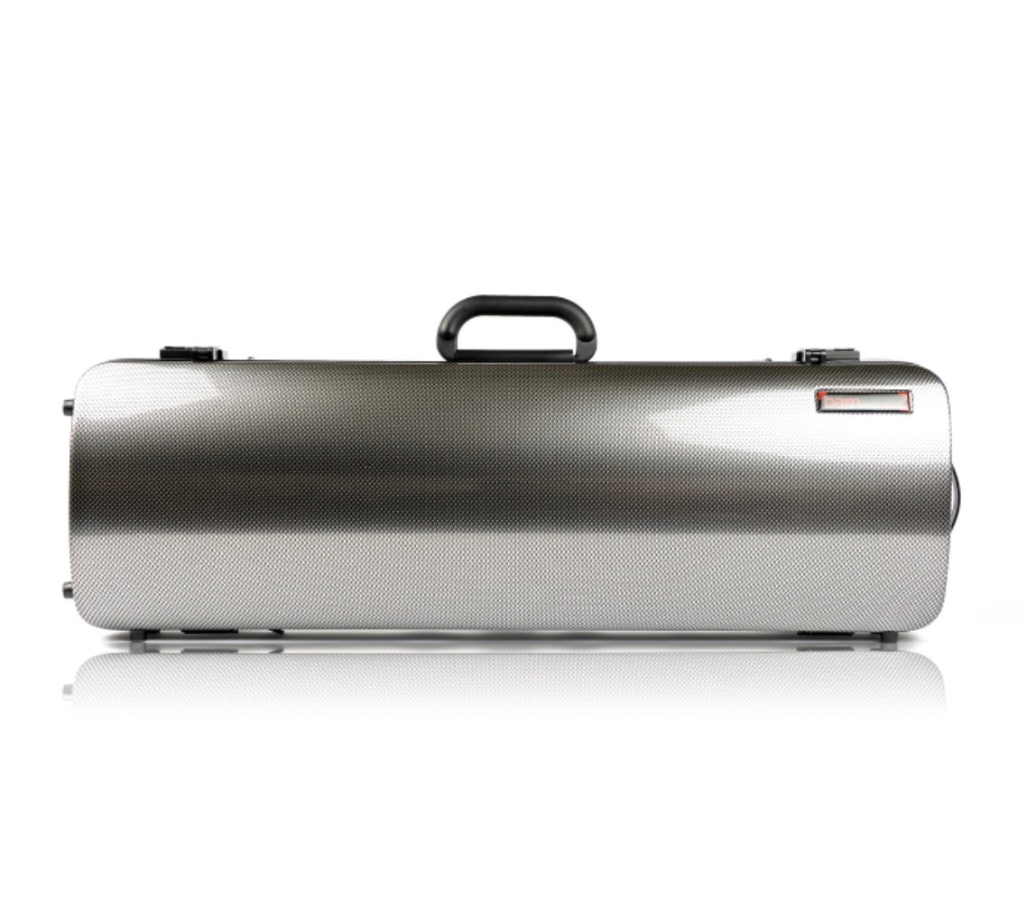 Bam italia 2001xlsc custodia hightech oblong per violino - silver carbon