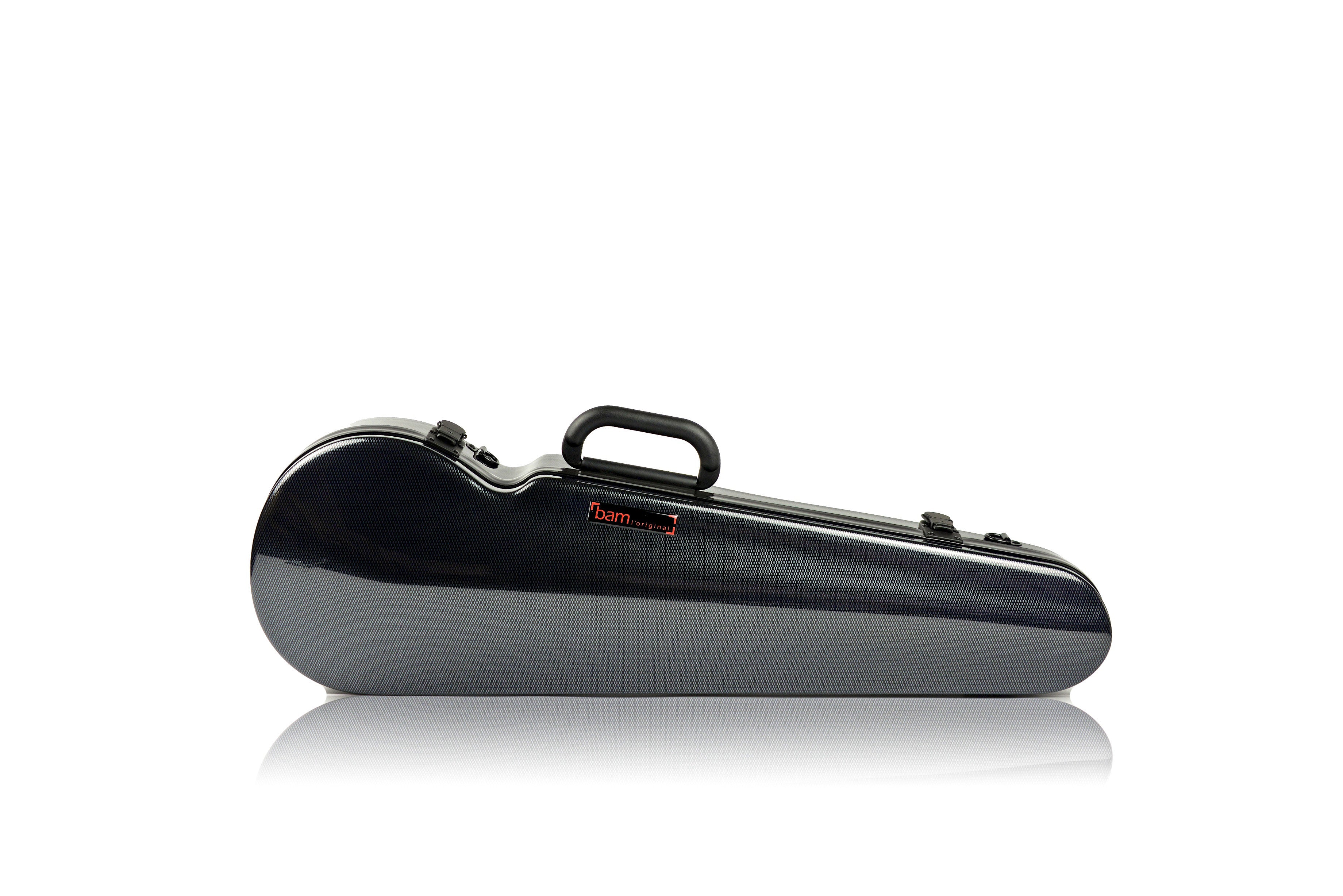 Bam italia 2002xlc custodia hightech contoured per violino - black carbon