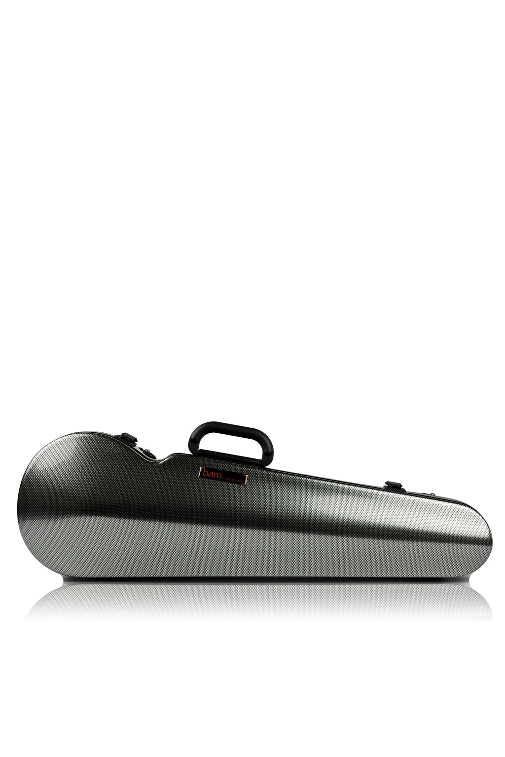 Bam italia 2002xlsc custodia hightech contoured per violino - silver carbon