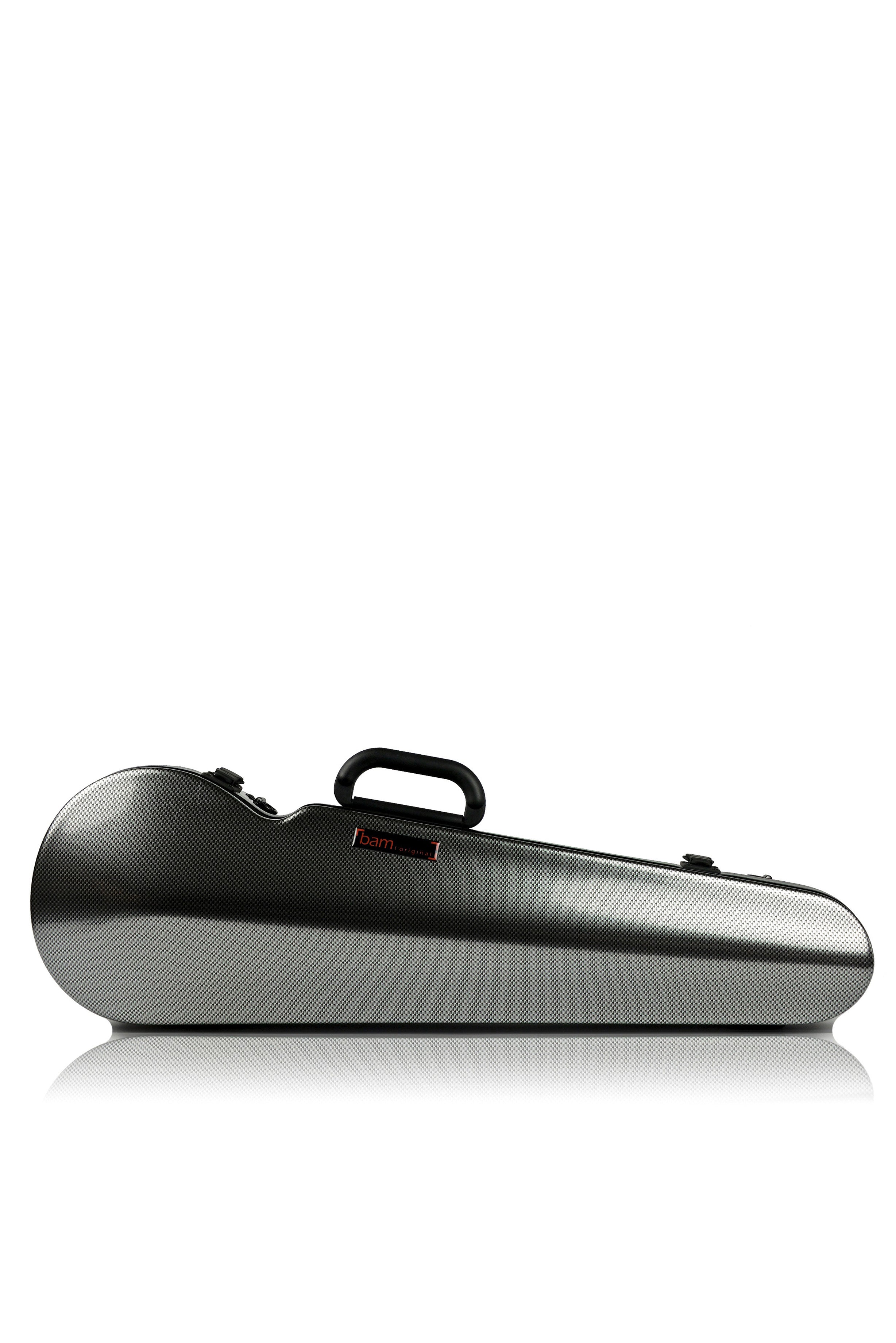 Bam italia 2002xlsc custodia hightech contoured per violino - silver carbon
