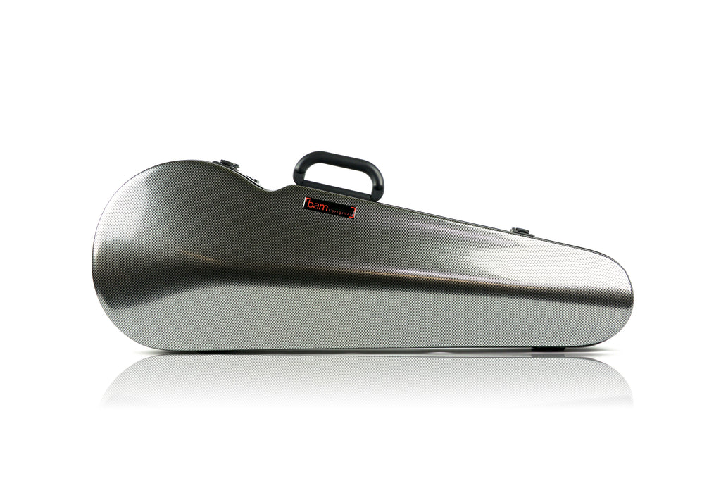 Bam italia 2200xlsc custodia hightech contoured per viola - silver carbon