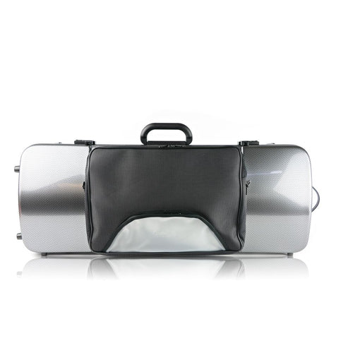 Bam italia 2202xlsc custodia hightech oblong per viola pocket - silver carbon