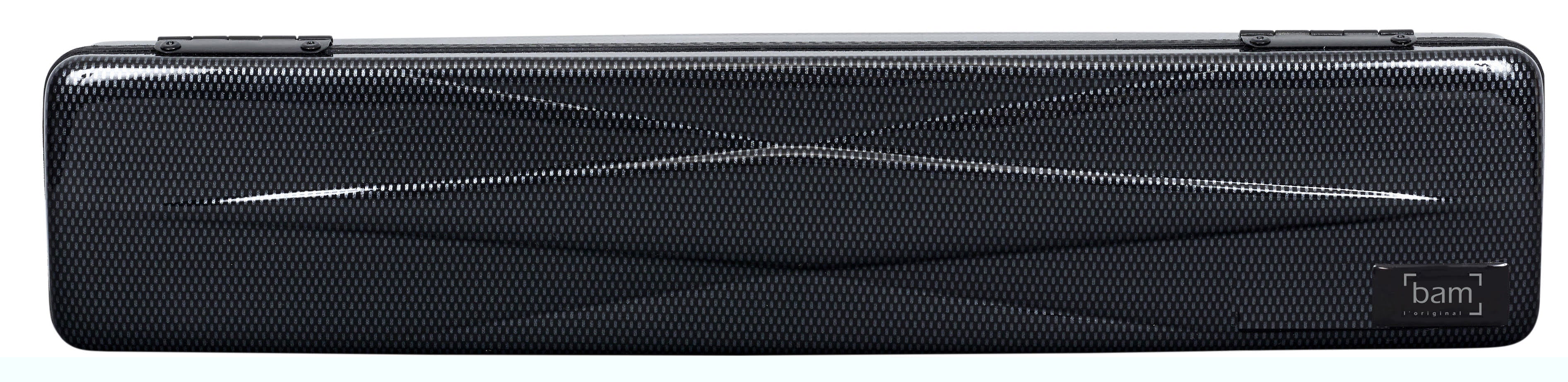 Bam italia 4019xlc custodia hightech slim per flauto - black carbon