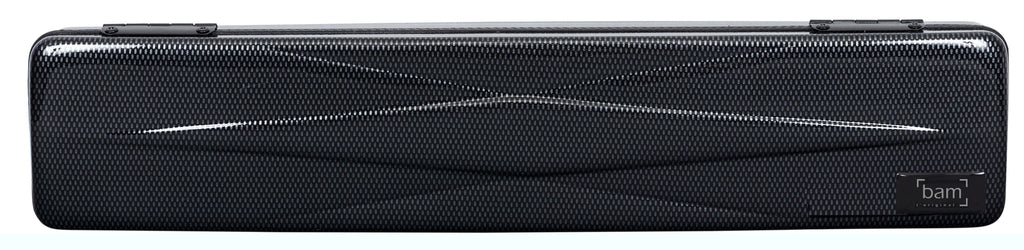 Bam italia 4019xlc custodia hightech slim per flauto - black carbon