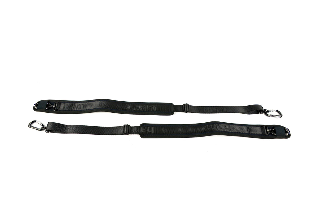 Bam italia 9002nl coppia di tracolle in neoprene per astucci hightech per violoncello - black