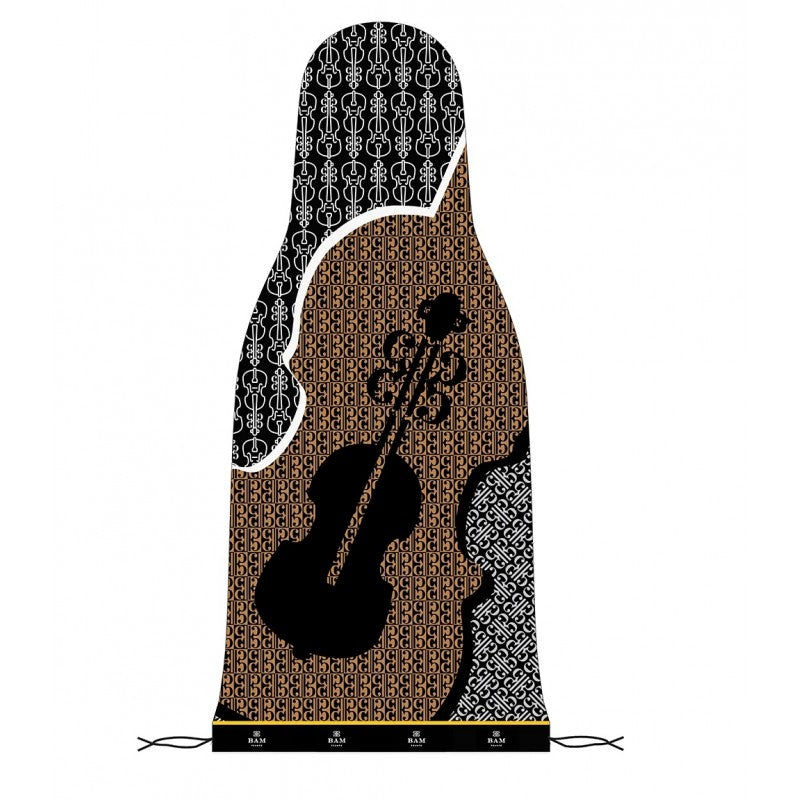 Bam italia Bfic-0050 singolo strato in seta pizzo per violino - orange