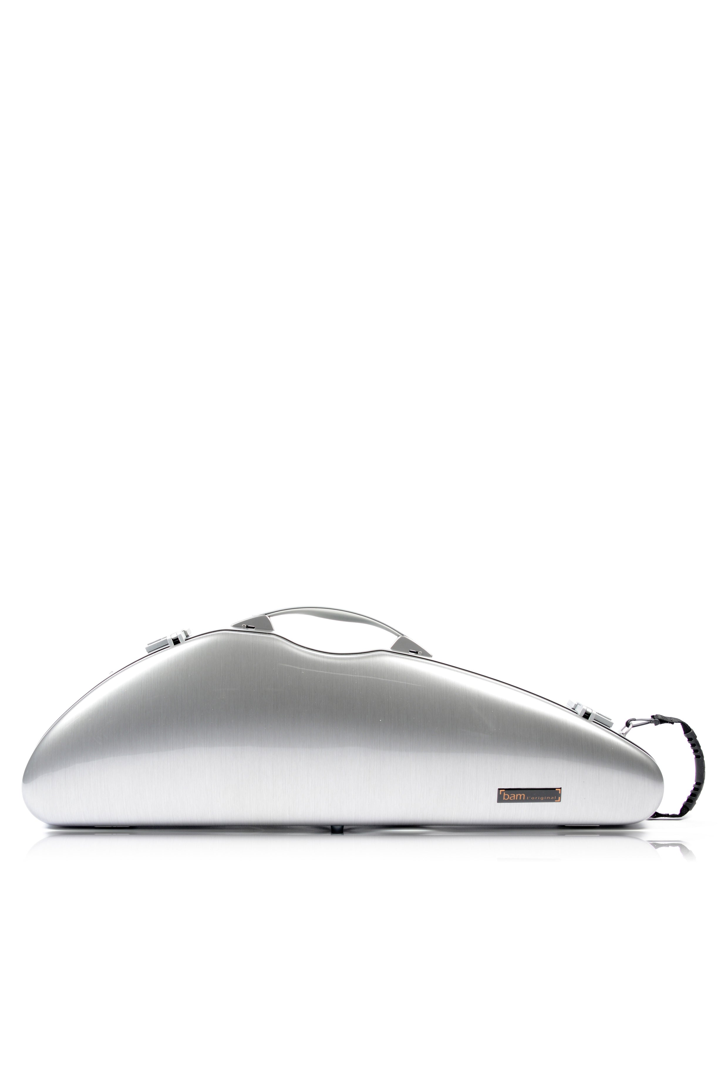 Bam italia Def2000xla custodia hightech la defense slim per violino - brushed aluminum