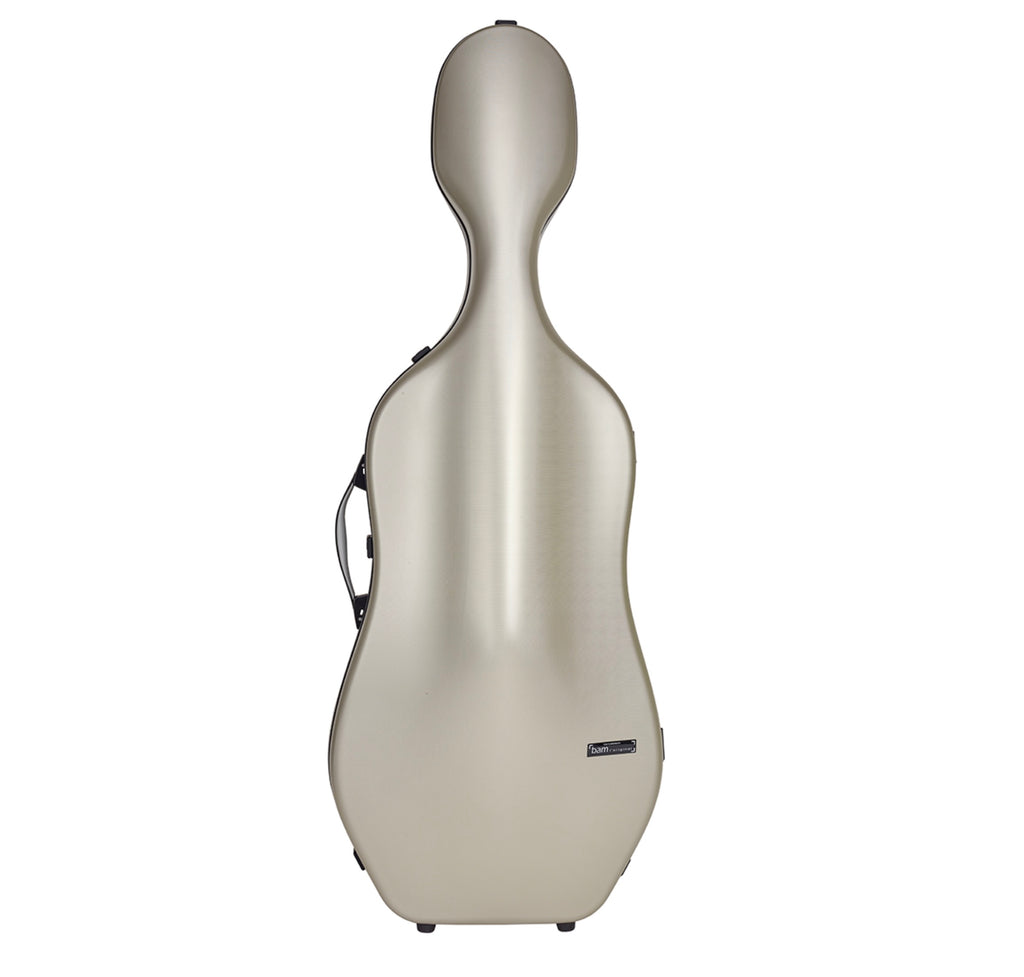 Bam italia Sup1005xlcn custodia hightech supreme in policarbonato per violoncello - champagne - black