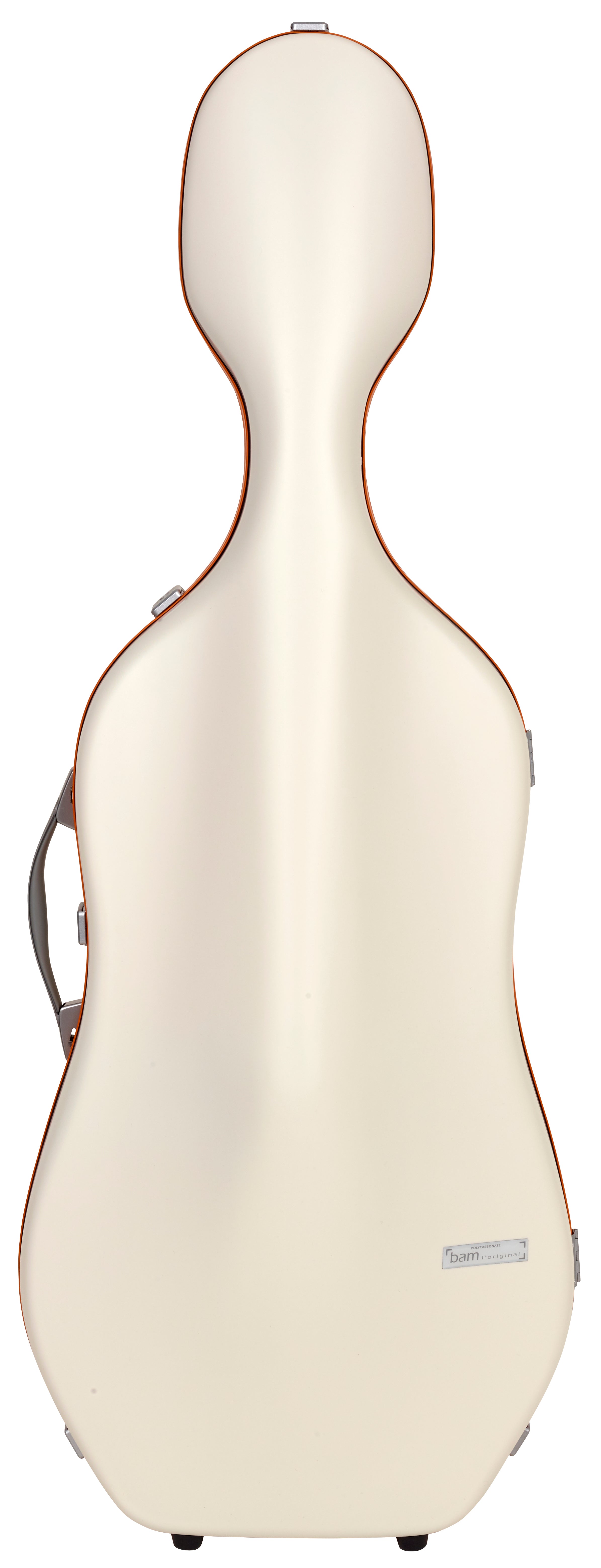 Bam italia Sup1005xlwo custodia hightech supreme ice in policarbonato per violoncello - white - orange version