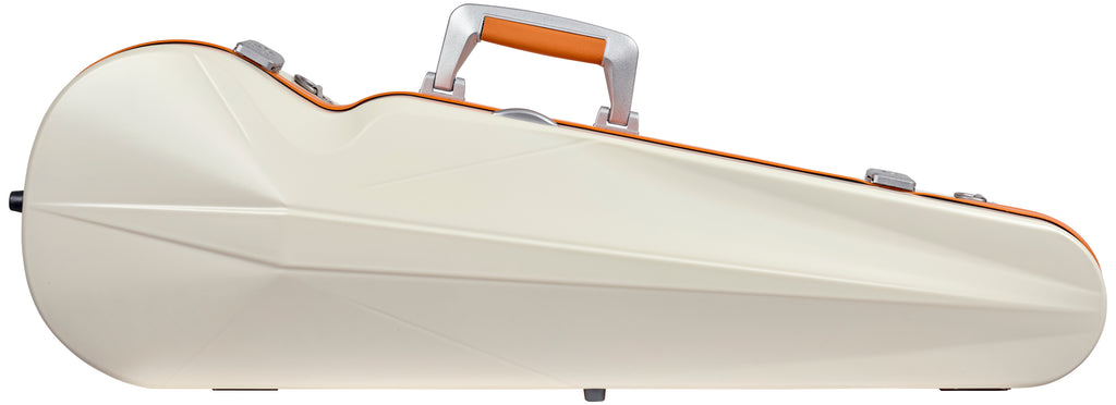 Bam italia Sup2002xlwo custodia hightech supreme ice contoured in policarbonato per violino - white - orange version