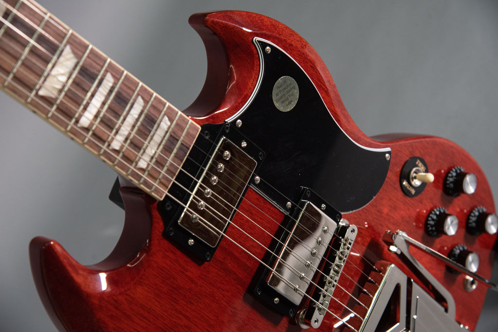 Gibson Sg Standard 61 Sideways Vibrola Vintage Cherry