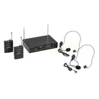 Soundsation Radiomicrofono VHF Doppio Plug and Play con 2 Bodypack e Archetti