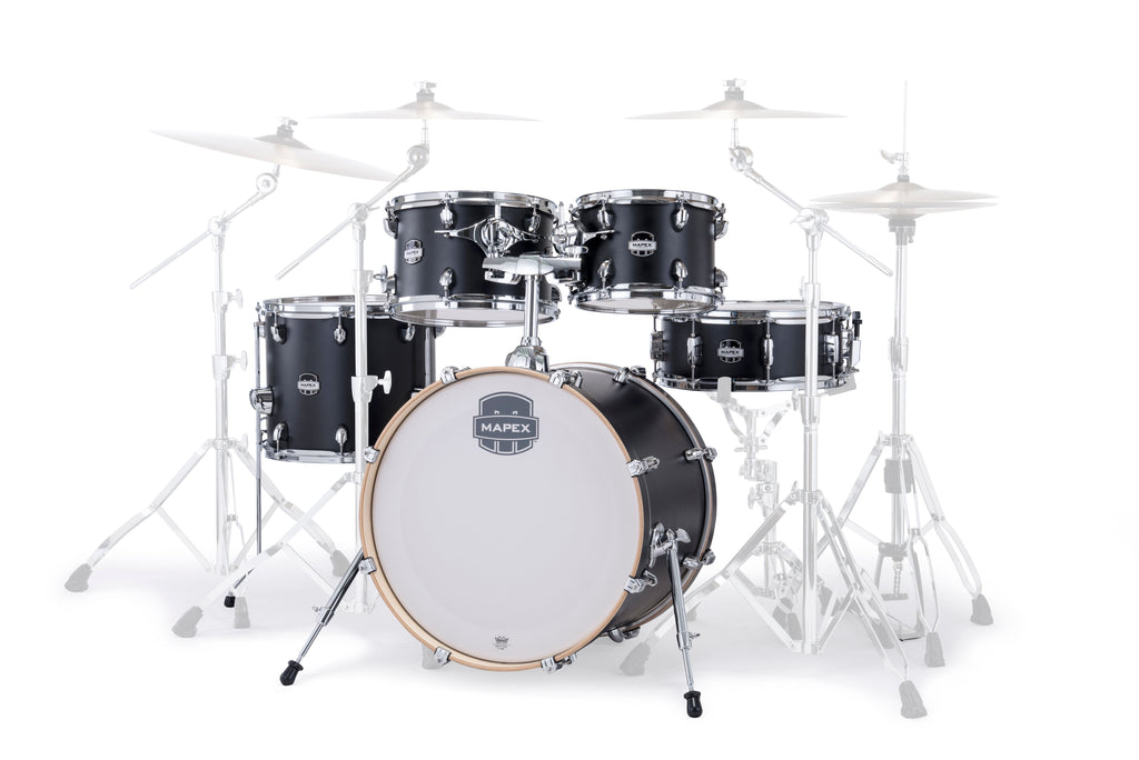 Mapex it Mm504sfkd mars maple fusion 5 pezzi matte black