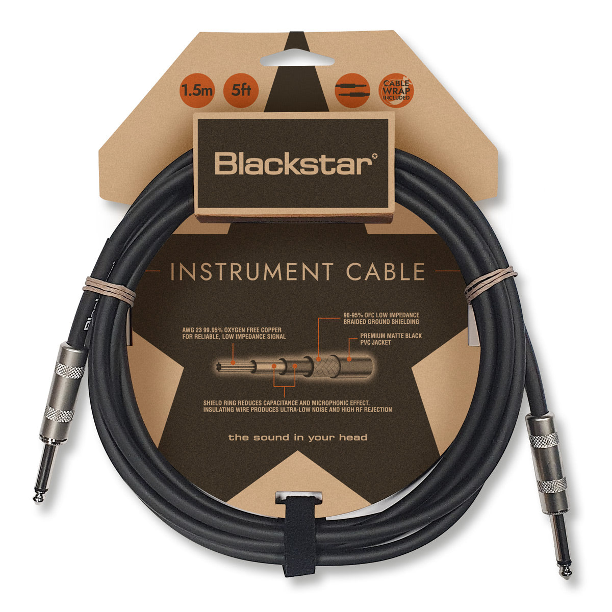 Blackstar Standard cable 1.5m str/str