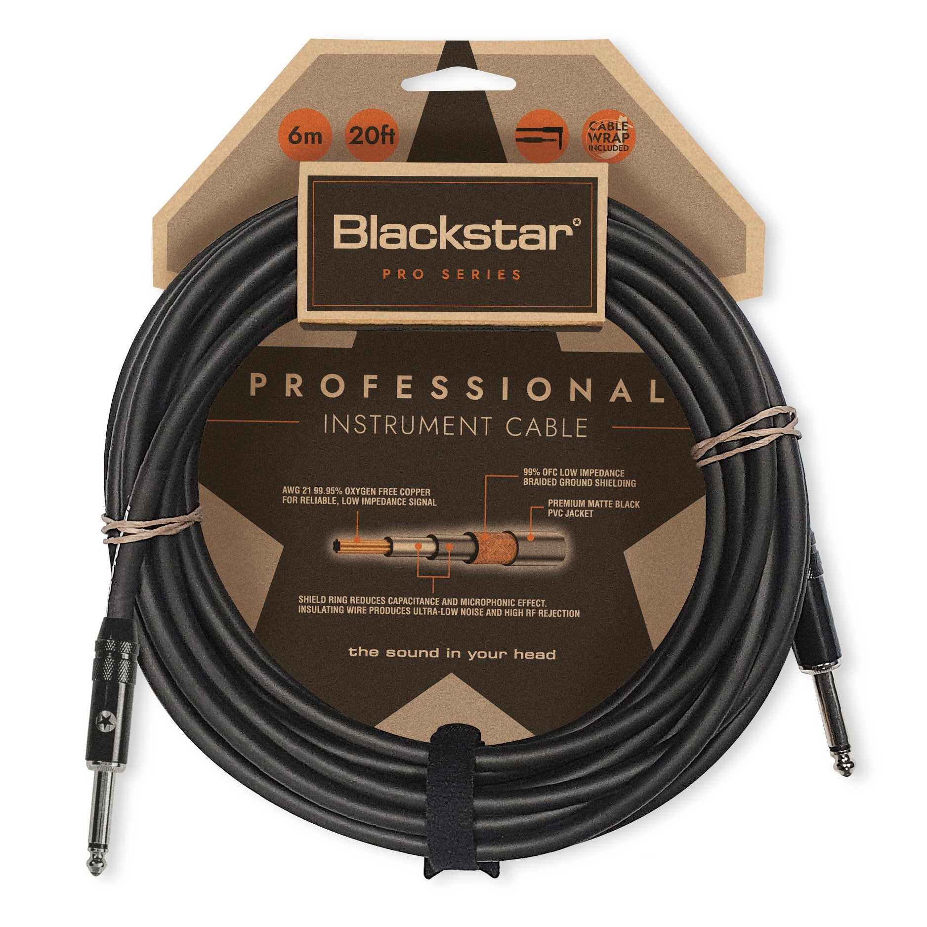 Blackstar Professional cable 6m str/str