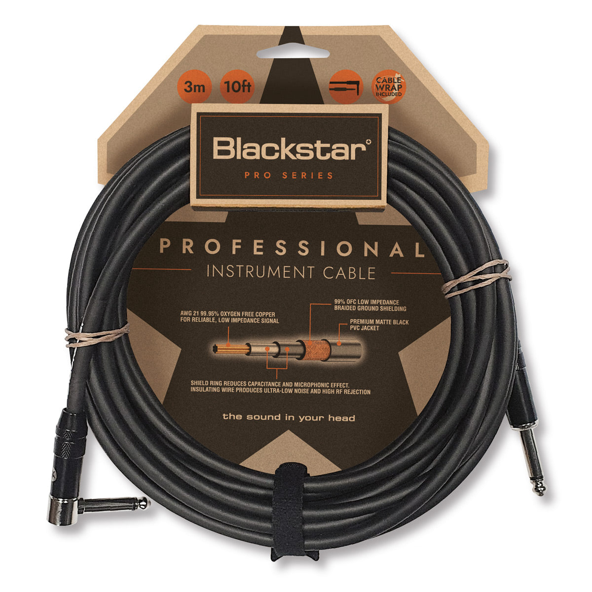 Blackstar Professional cable 3m str/ang