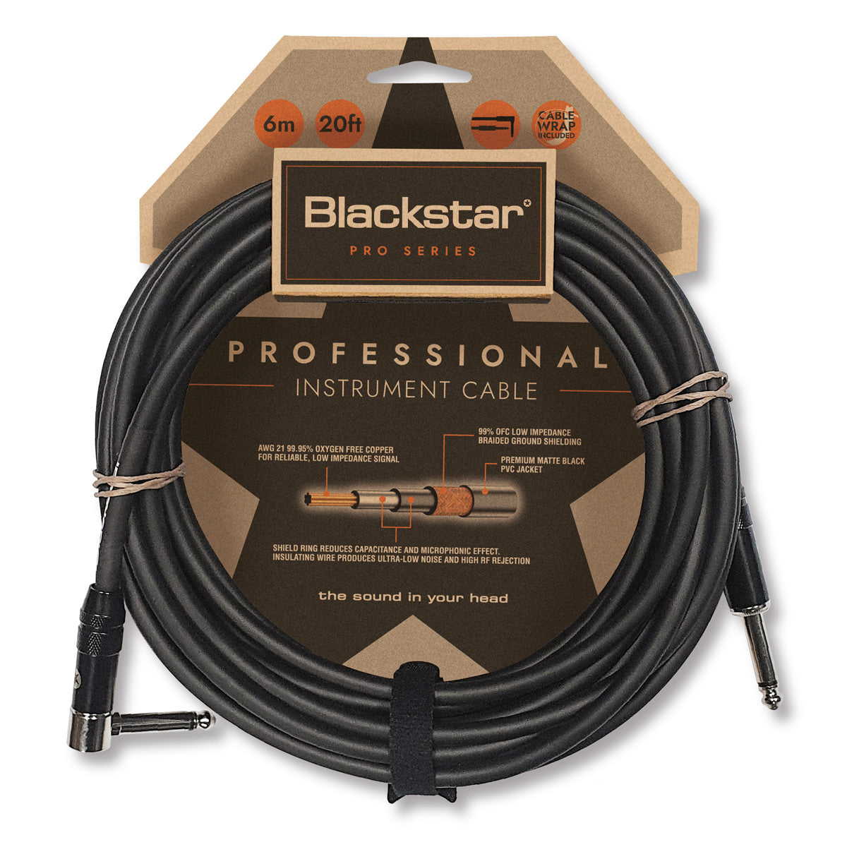 Blackstar Professional cable 6m str/ang