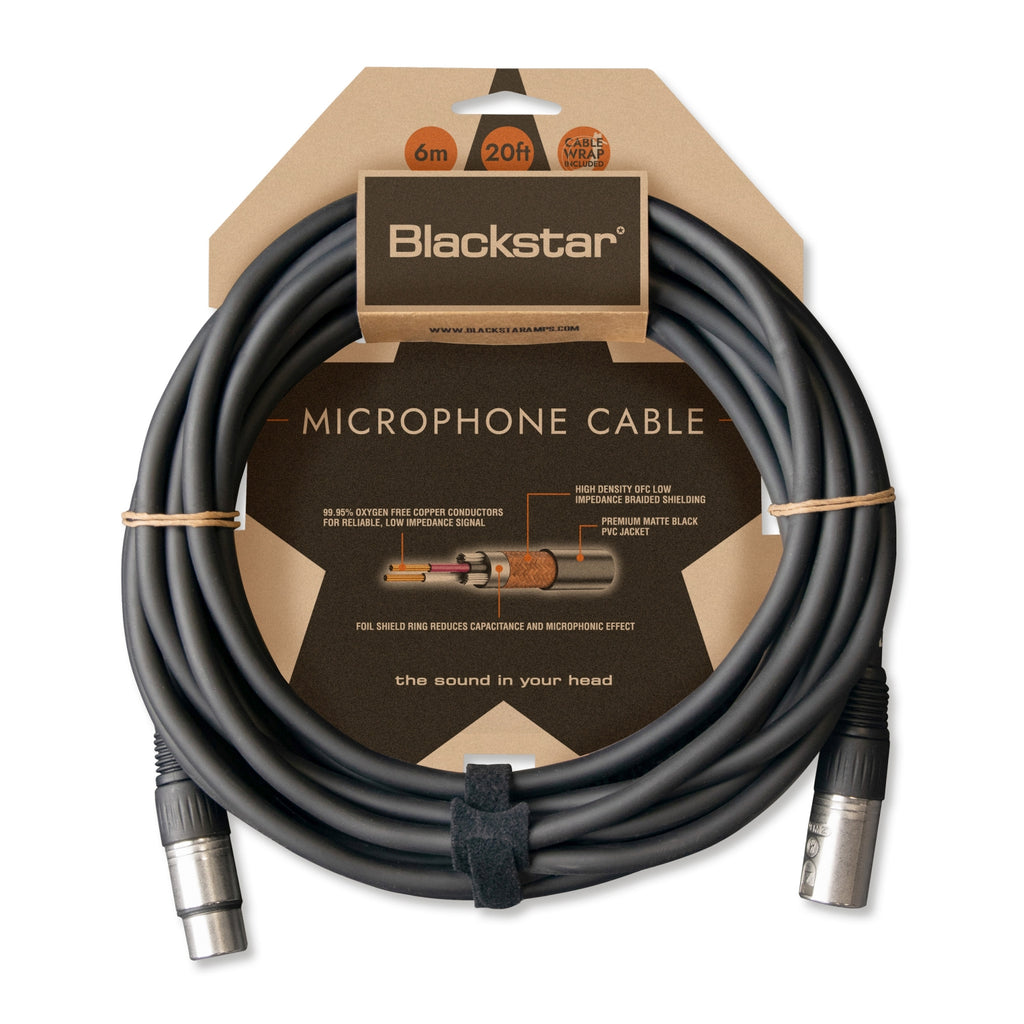 Blackstar Xlr cable 6m f/m