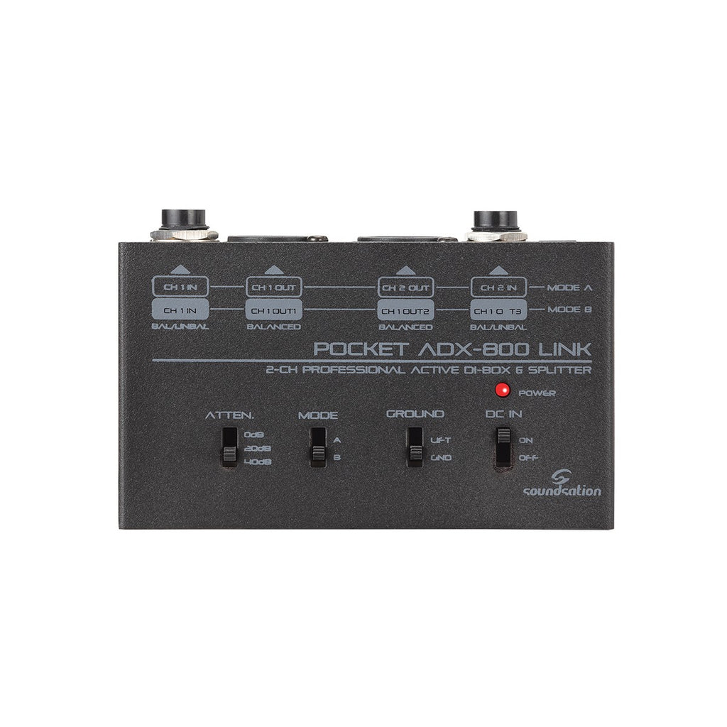 Soundsation Adx800 Active 2-Channel DI Box