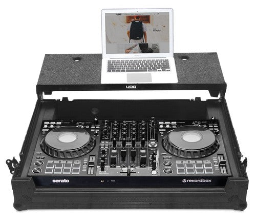 Udg gear U91088bl - ultimate flight case pioneer ddj-flx10 black plus (l&w)