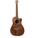 Lanikai it Acst-ceb ukulele baritono acacia cutaway preamp