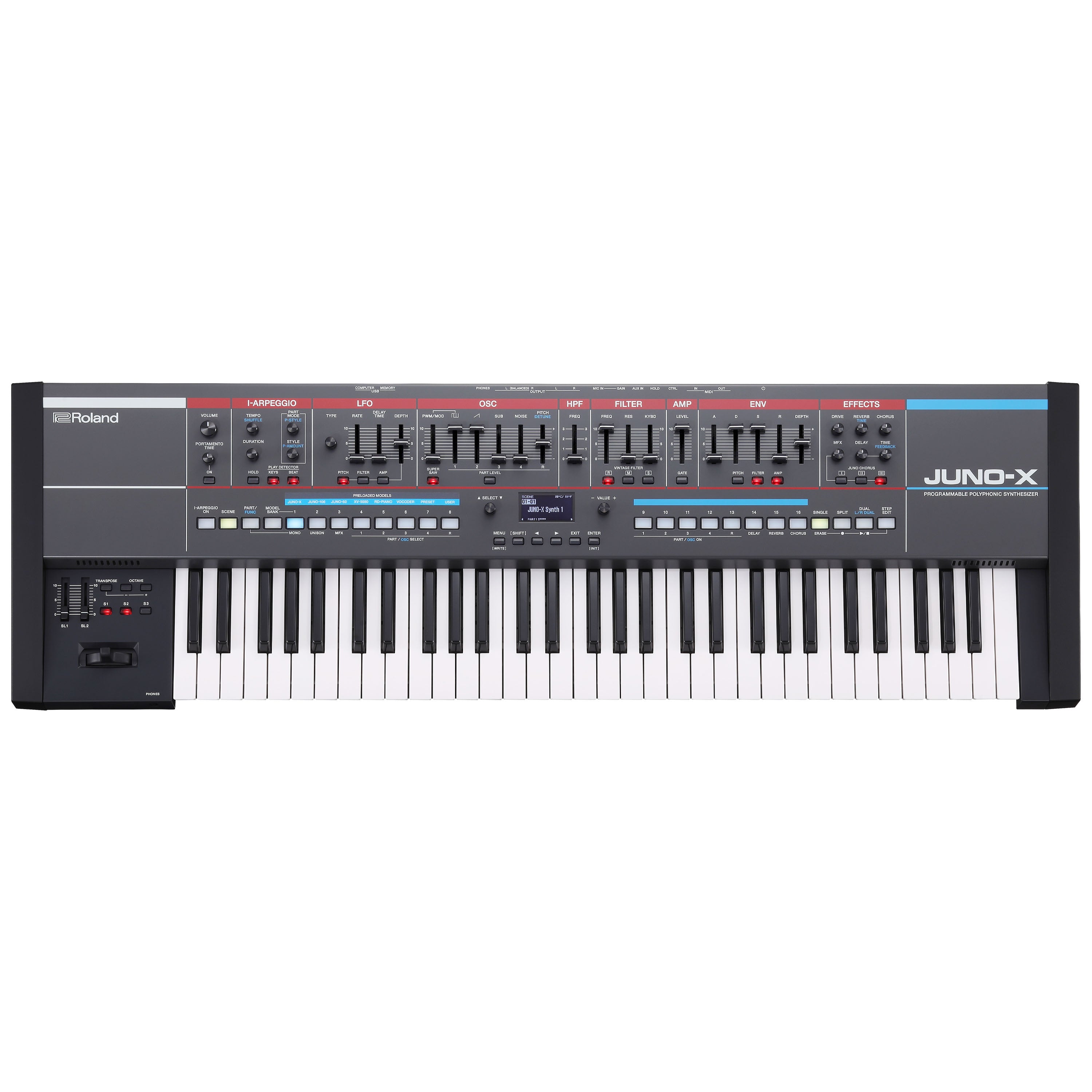 Roland Juno-X Programmable Poliphonic Synthesizer