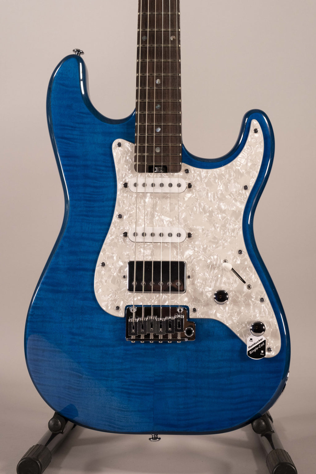Schecter R66 Elite II Rosewood Traditional See-Thru Sky Blu