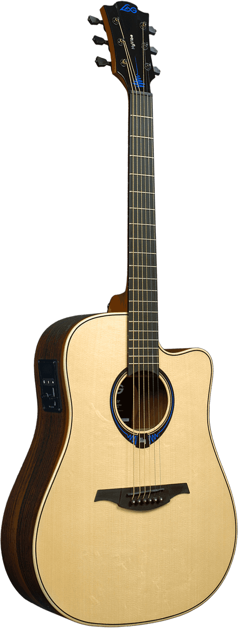 Lag Thv30Dce Chitarra Acustica Natural Con Hyvibe System