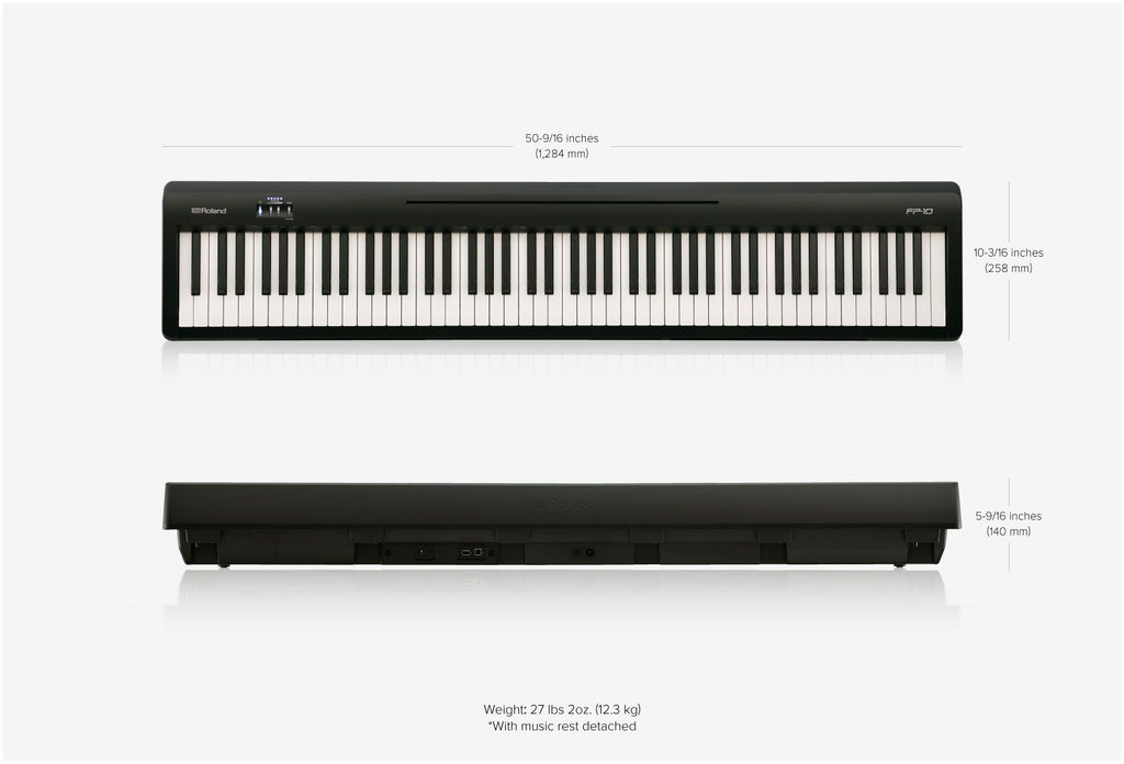 Roland Fp10 Bk Pianoforte Digitale 88 Tasti Nero
