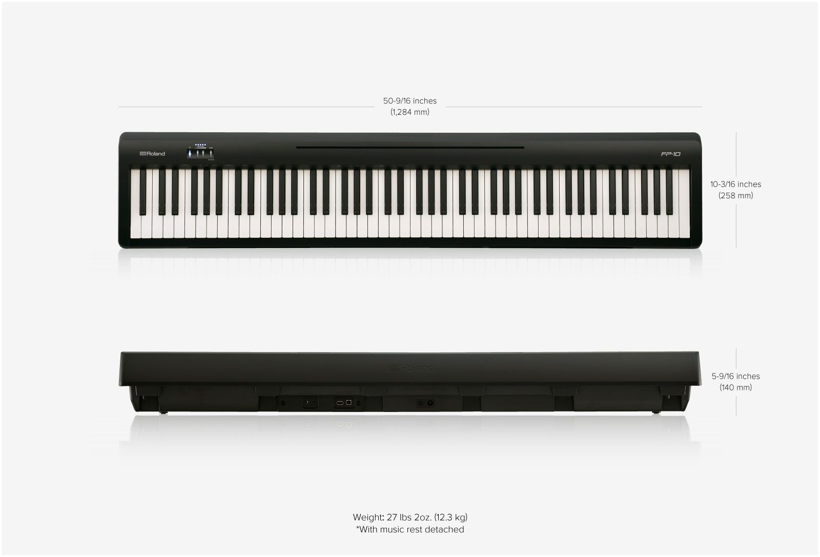 Roland Fp10 Bk Pianoforte Digitale 88 Tasti Nero
