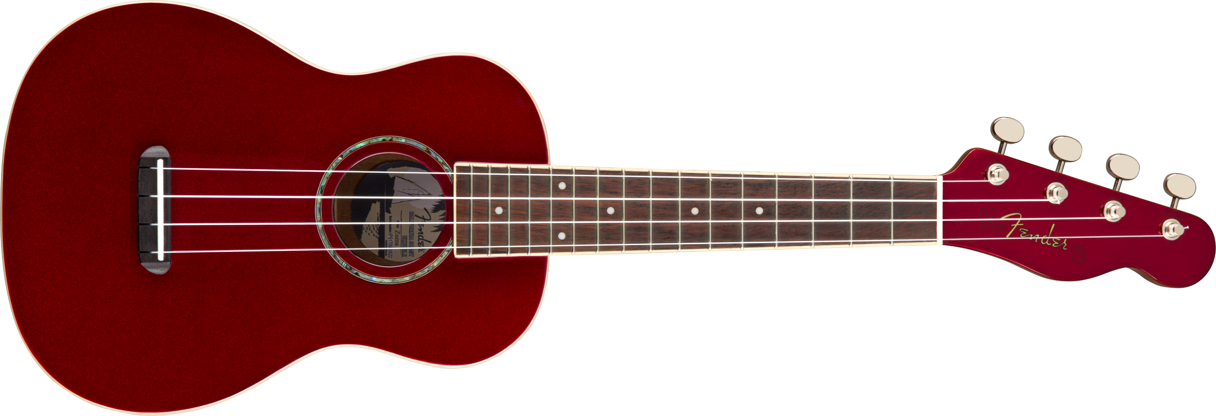 Fender Zuma Classic Concert Ukulele Candy Apple Red