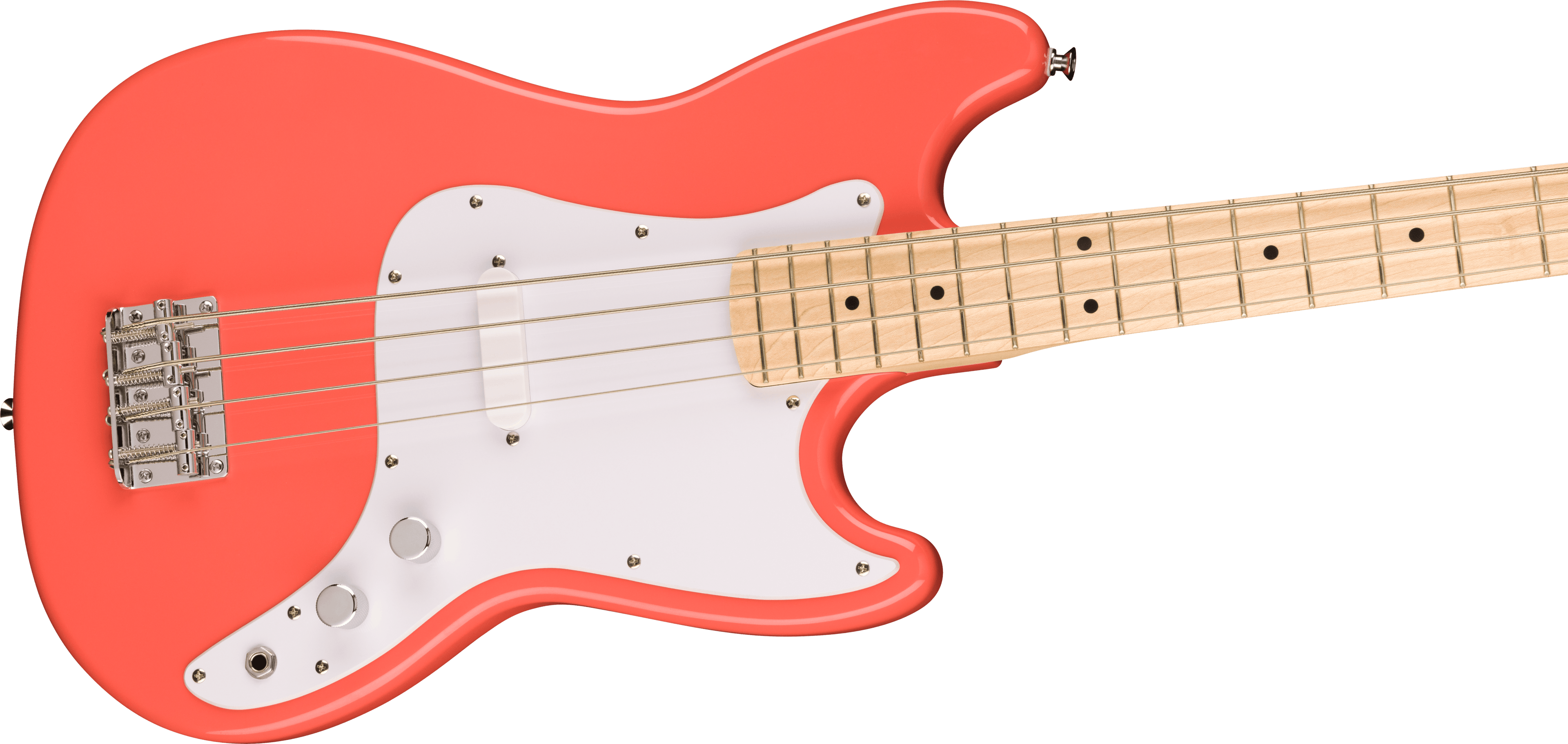 Squier Sonic Bronco Bass Maple ahitian Coral