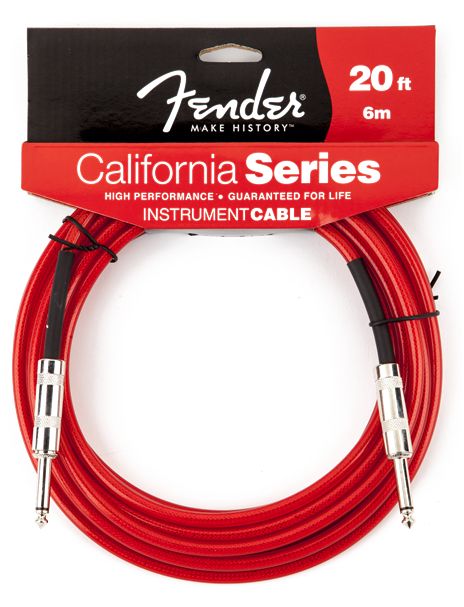 Fender Cavo 6Mt California Candy Apple Red