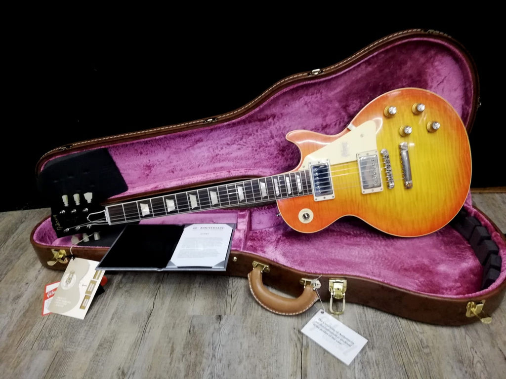 Gibson 60Th Annyversary 1960 Les Paul Standard V2 Vos Orange Lemon Fade