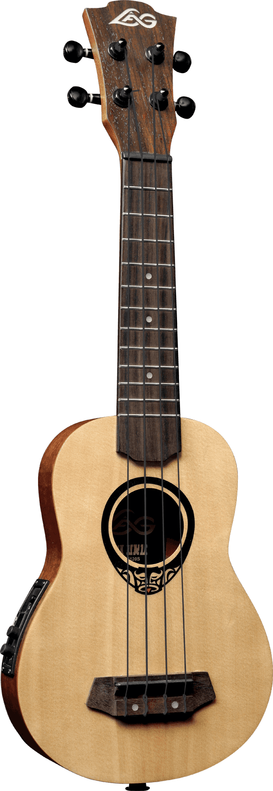 Lag Tkb150e Ukulele Mini Bass Natural con Preamp e Gigbag