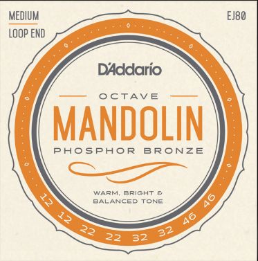D'Addario Ej80 Muta Mandolino Octave Phospore Bronze