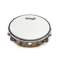 Stagg Tamburello Cm.25,4 Pelle Regolabile 1 Fila di Sonagli