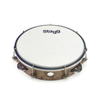 Stagg Tamburello Cm.25,4 Pelle Regolabile 1 Fila di Sonagli