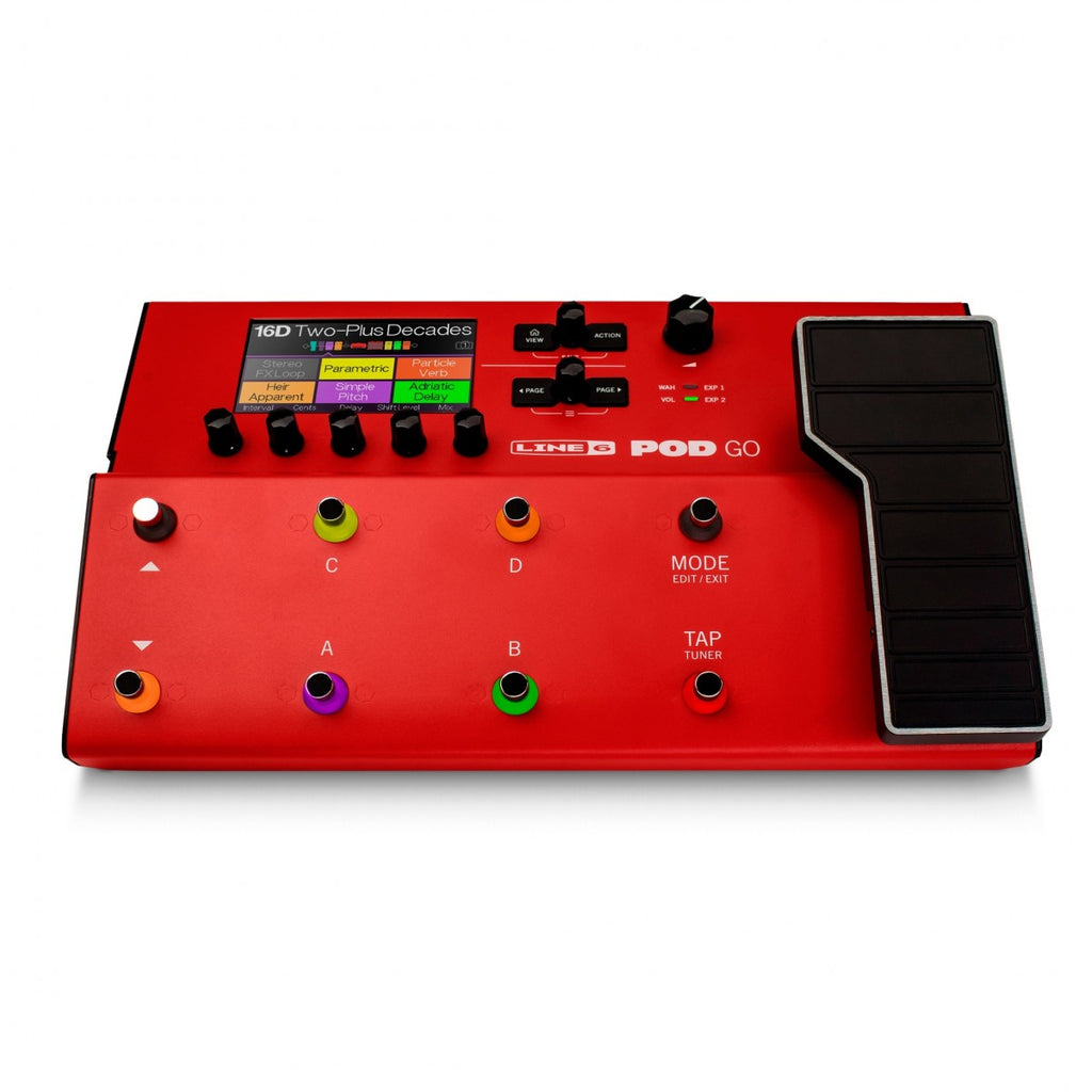 Line6 Pod Go Guitar Multi-effects Processor Red