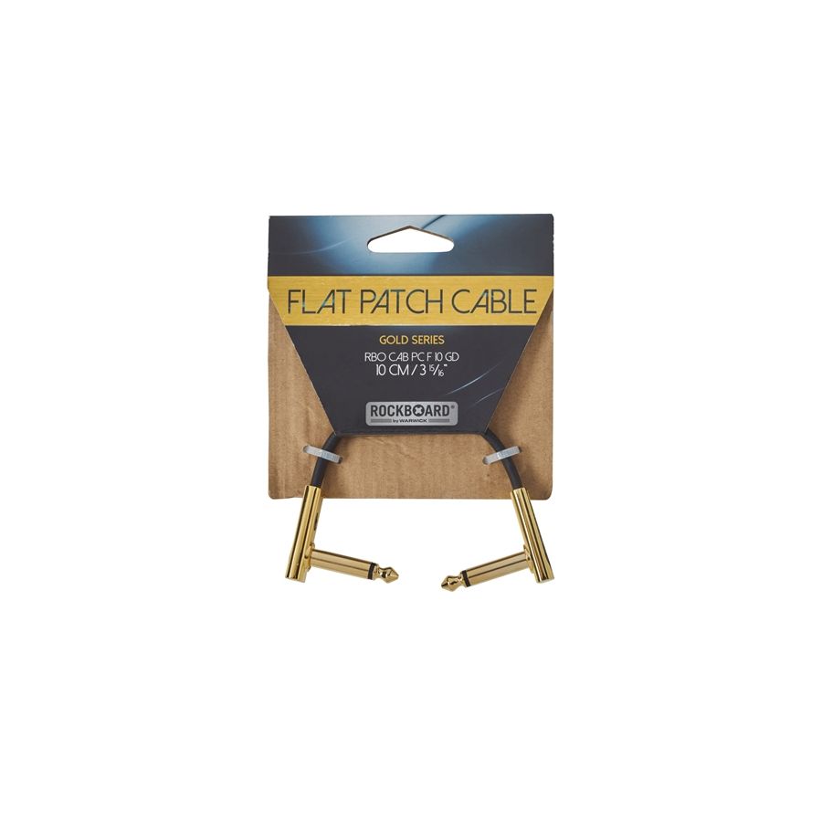 Rockboard Rbo Cavo Flat Patch Cable Gold 10 Cm