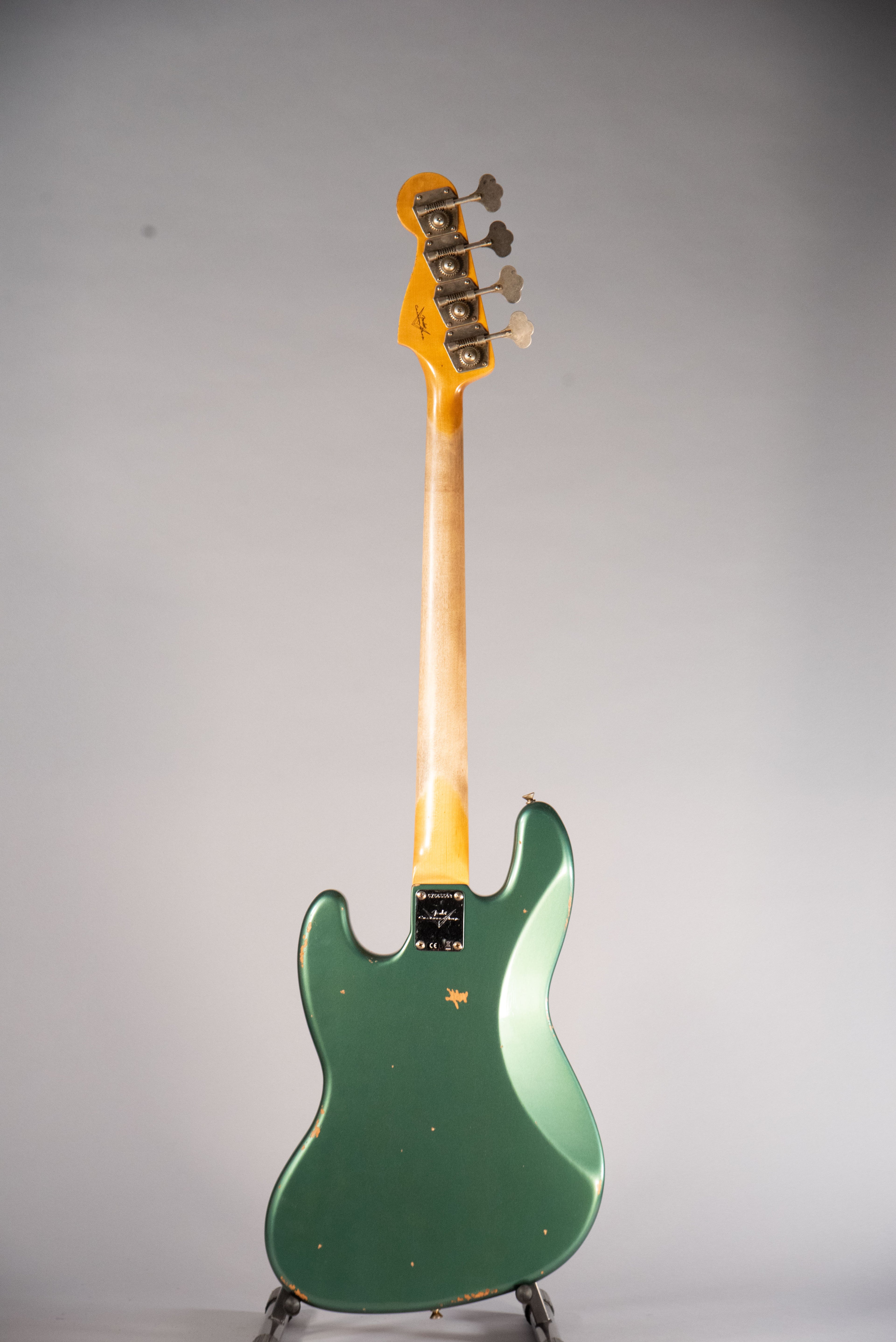 Fender Custom Shop Time Machine 62 Jazz Bass Relic Aged Sherwood Green Metallic