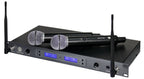 Topp Pro TMWU2200M Sistema Radiomicrofono Doppio Gelato 1U